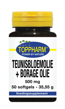 Teunisbloemolie + borage olie 500 mg